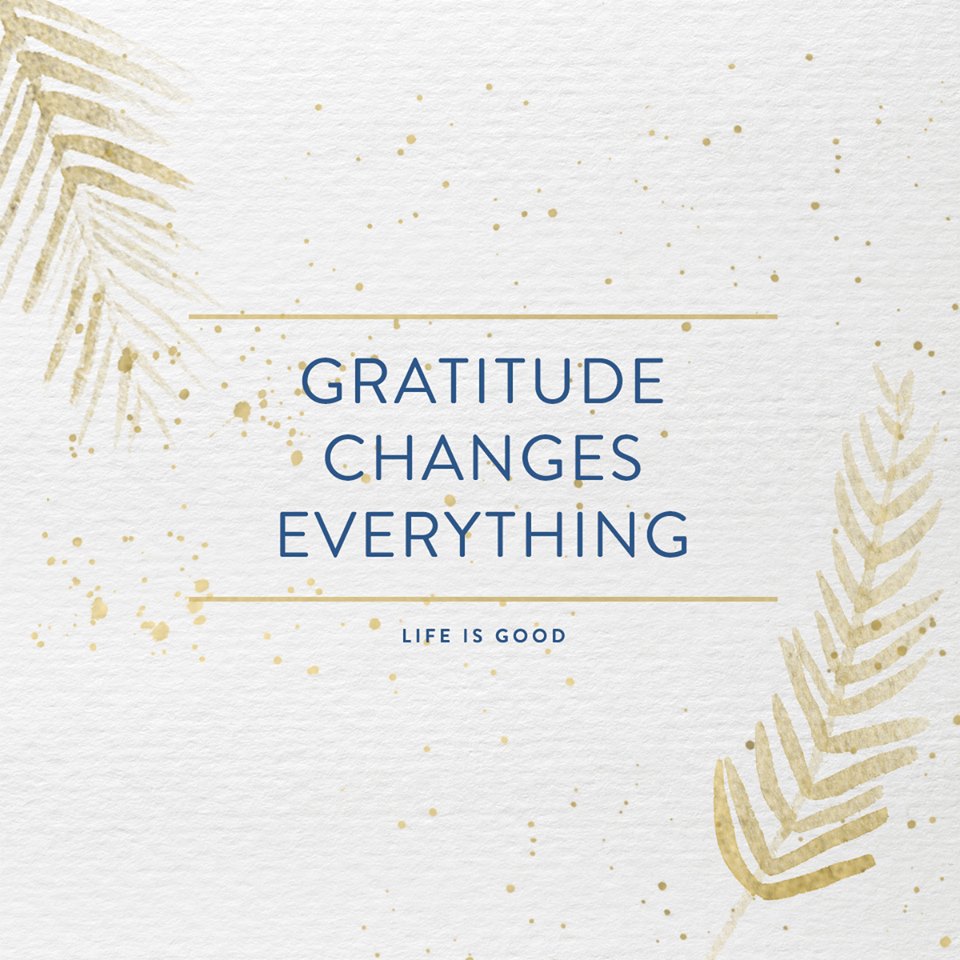 Gratitude changes everything