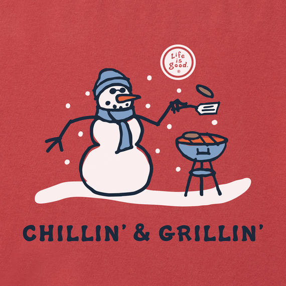 Mens-Chillin--Grillin-Snowman-Long-Sleeve-Crusher-Tee 75213 2 lg