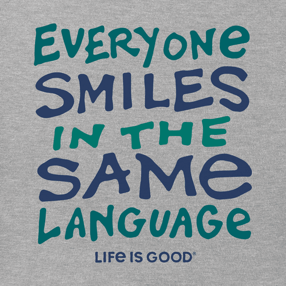 Mens-Everyone-Smiles-Same-Language-Crusher-Tee 72823 2 lg