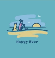 lig happy hour beach